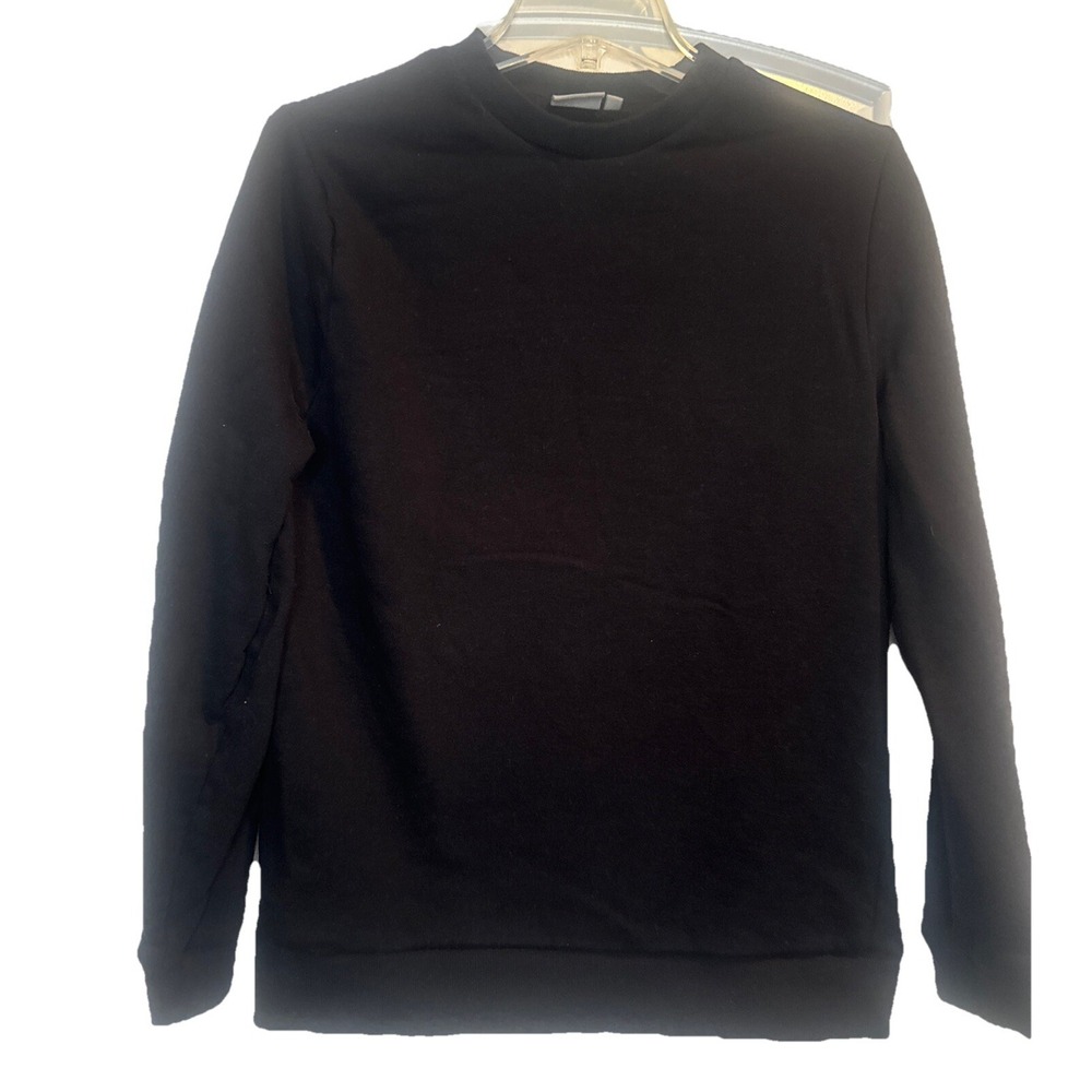ASOS Men's BLACK Cotton Crew Neck Sweatshirt Size XS